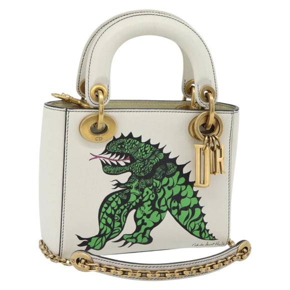Christian Dior Lady Dior Niki de Saint Phalle Bag Leather 2way Auth 182304SAM
