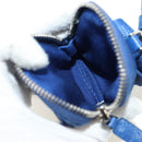 PRADA Shoulder Bag Canvas Blue Silver Auth 182306M-10