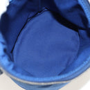 PRADA Shoulder Bag Canvas Blue Silver Auth 182306M-11