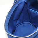 PRADA Shoulder Bag Canvas Blue Silver Auth 182306M-21