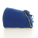 PRADA Shoulder Bag Canvas Blue Silver Auth 182306M-4