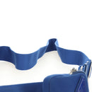 PRADA Shoulder Bag Canvas Blue Silver Auth 182306M-14