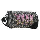 Christian Dior Trotter Canvas Oblique Rabbit Mini Roller Bag Navy Auth 182307SAM-1