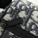 Christian Dior Trotter Canvas Oblique Rabbit Mini Roller Bag Navy Auth 182307SAM-10