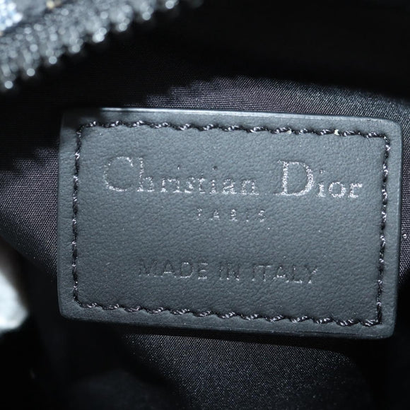 Christian Dior Trotter Canvas Oblique Rabbit Mini Roller Bag Navy Auth 182307SAM
