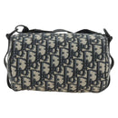 Christian Dior Trotter Canvas Oblique Rabbit Mini Roller Bag Navy Auth 182307SAM-2