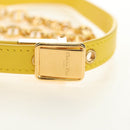Christian Dior Caro Chain Shoulder Bag Canvas Beads Green Gold Auth 182308SM-7