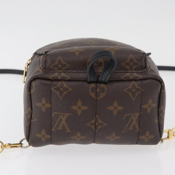 LOUIS VUITTON Monogram Palm Springs MINI Backpack M44873 LV Auth 182309