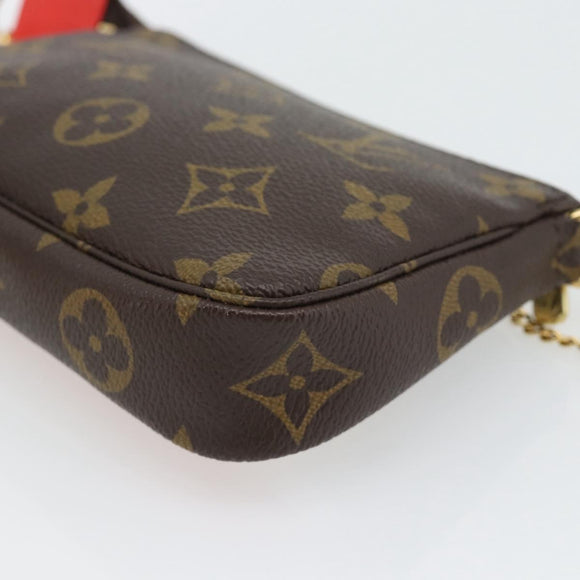 LOUIS VUITTON Monogram Mini Pochette Accessoires Pouch M63830 LV Auth 182310SAM