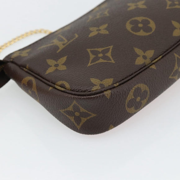 LOUIS VUITTON Monogram Mini Pochette Accessoires Pouch M63830 LV Auth 182310SAM