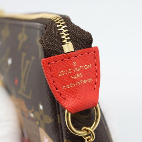 LOUIS VUITTON Monogram Mini Pochette Accessoires Pouch M63830 LV Auth 182310SAM