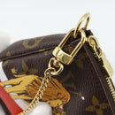 LOUIS VUITTON Monogram Mini Pochette Accessoires Pouch M63830 LV Auth 182310SAM-19
