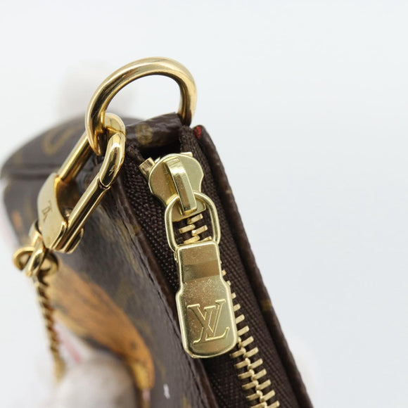 LOUIS VUITTON Monogram Mini Pochette Accessoires Pouch M63830 LV Auth 182310SAM