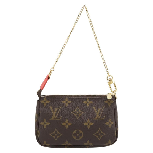 LOUIS VUITTON Monogram Mini Pochette Accessoires Pouch M63830 LV Auth 182310SAM