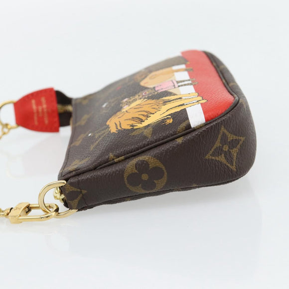 LOUIS VUITTON Monogram Mini Pochette Accessoires Pouch M63830 LV Auth 182310SAM