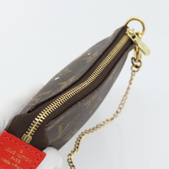 LOUIS VUITTON Monogram Mini Pochette Accessoires Pouch M63830 LV Auth 182310SAM