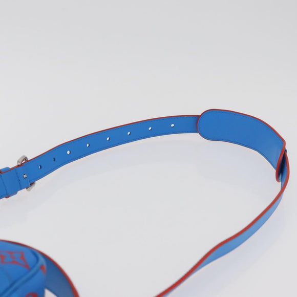 LOUIS VUITTON Monogram Glow Danube Shoulder Bag Blue Red M14685 LV Auth 182313SM