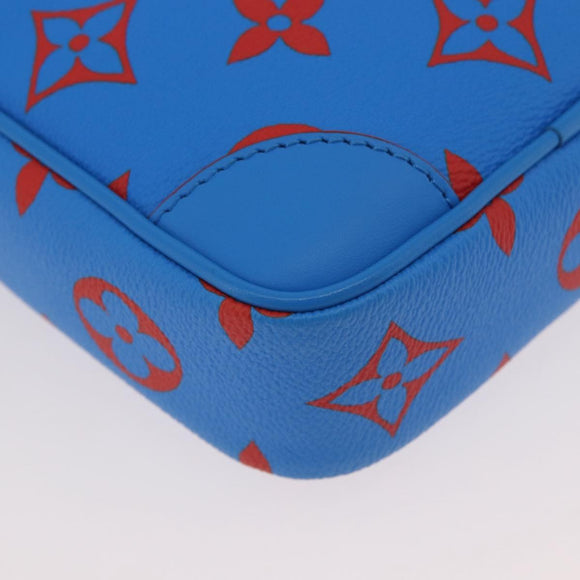 LOUIS VUITTON Monogram Glow Danube Shoulder Bag Blue Red M14685 LV Auth 182313SM