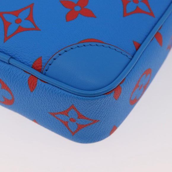 LOUIS VUITTON Monogram Glow Danube Shoulder Bag Blue Red M14685 LV Auth 182313SM
