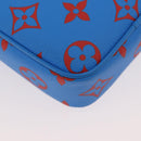 LOUIS VUITTON Monogram Glow Danube Shoulder Bag Blue Red M14685 LV Auth 182313SM-19