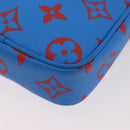 LOUIS VUITTON Monogram Glow Danube Shoulder Bag Blue Red M14685 LV Auth 182313SM-20