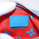 LOUIS VUITTON Monogram Glow Danube Shoulder Bag Blue Red M14685 LV Auth 182313SM-10