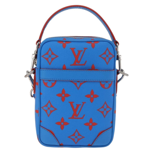 LOUIS VUITTON Monogram Glow Danube Shoulder Bag Blue Red M14685 LV Auth 182313SM