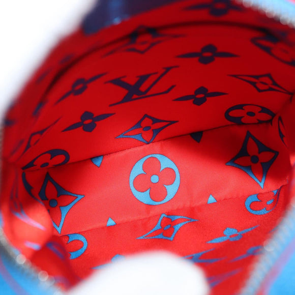 LOUIS VUITTON Monogram Glow Danube Shoulder Bag Blue Red M14685 LV Auth 182313SM