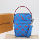LOUIS VUITTON Monogram Glow Danube Shoulder Bag Blue Red M14685 LV Auth 182313SM-12
