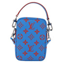 LOUIS VUITTON Monogram Glow Danube Shoulder Bag Blue Red M14685 LV Auth 182313SM-2