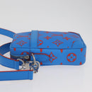 LOUIS VUITTON Monogram Glow Danube Shoulder Bag Blue Red M14685 LV Auth 182313SM-4
