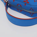LOUIS VUITTON Monogram Glow Danube Shoulder Bag Blue Red M14685 LV Auth 182313SM-7