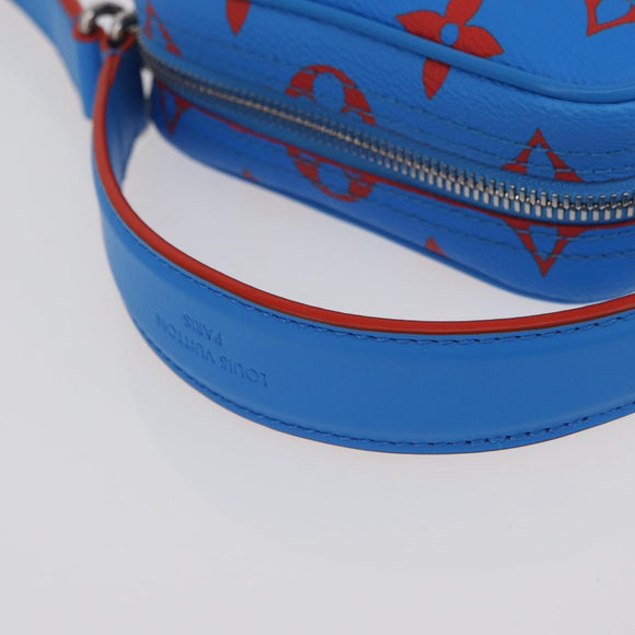 LOUIS VUITTON Monogram Glow Danube Shoulder Bag Blue Red M14685 LV Auth 182313SM