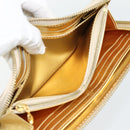 LOUIS VUITTON Zippy Wallet Lange Portemonnee Suhari Goud M95569 LV Auth 182314A-16