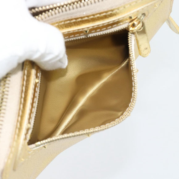 LOUIS VUITTON Zippy Wallet Lange Portemonnee Suhari Goud M95569 LV Auth 182314A