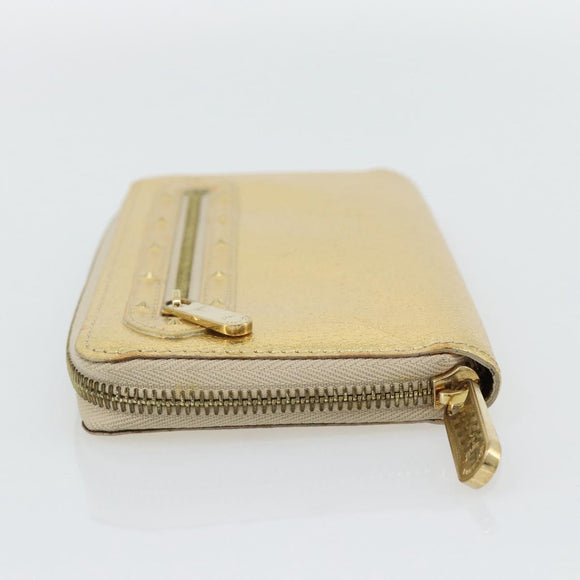 LOUIS VUITTON Zippy Wallet Lange Portemonnee Suhari Goud M95569 LV Auth 182314A