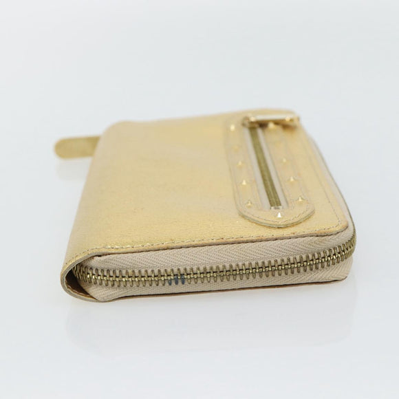 LOUIS VUITTON Zippy Wallet Lange Portemonnee Suhari Goud M95569 LV Auth 182314A