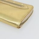LOUIS VUITTON Zippy Wallet Lange Portemonnee Suhari Goud M95569 LV Auth 182314A-8