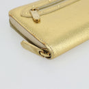 LOUIS VUITTON Zippy Wallet Lange Portemonnee Suhari Goud M95569 LV Auth 182314A-9
