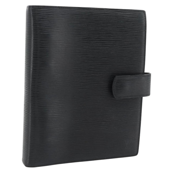 LOUIS VUITTON Epi Agenda GM Day Planner Omslag Zwart R20212 LV Auth 182317V