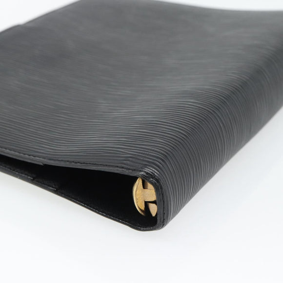 LOUIS VUITTON Epi Agenda GM Day Planner Omslag Zwart R20212 LV Auth 182317V