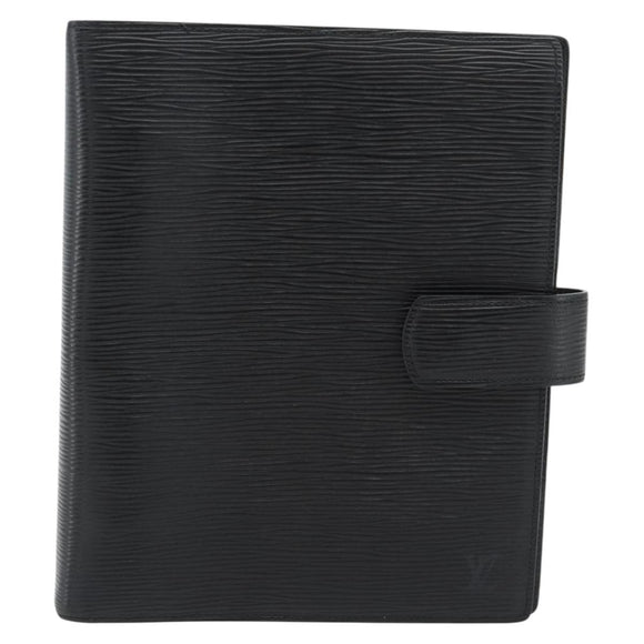 LOUIS VUITTON Epi Agenda GM Day Planner Omslag Zwart R20212 LV Auth 182317V
