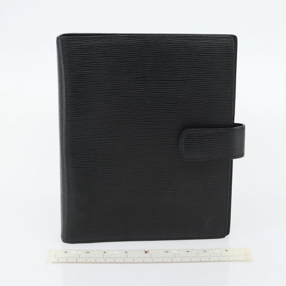 LOUIS VUITTON Epi Agenda GM Day Planner Omslag Zwart R20212 LV Auth 182317V