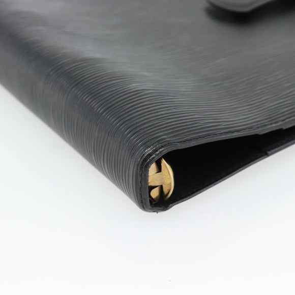 LOUIS VUITTON Epi Agenda GM Day Planner Omslag Zwart R20212 LV Auth 182317V