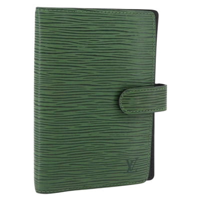 LOUIS VUITTON Epi Agenda PM Day Planner Cover Green R20054 LV Auth 182318