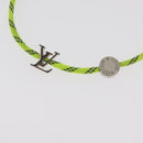 LOUIS VUITTON LV Fluo Bracelet metal Yellow Silver MP2143 LV Auth 182320V-3