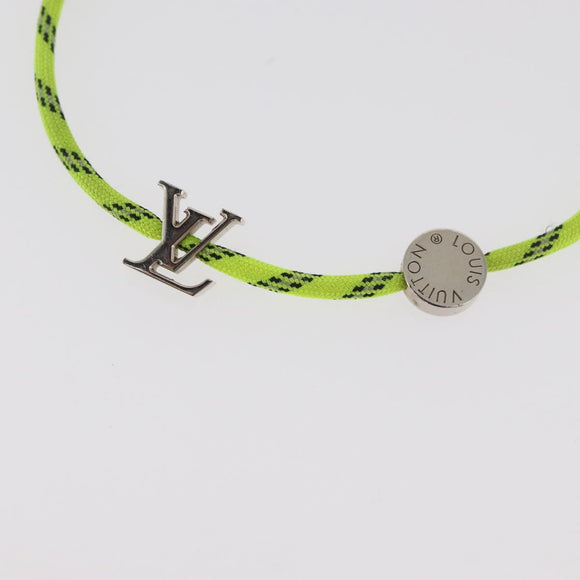 LOUIS VUITTON LV Fluo Bracelet metal Yellow Silver MP2143 LV Auth 182320V