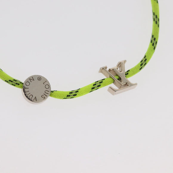 LOUIS VUITTON LV Fluo Bracelet metal Yellow Silver MP2143 LV Auth 182320V