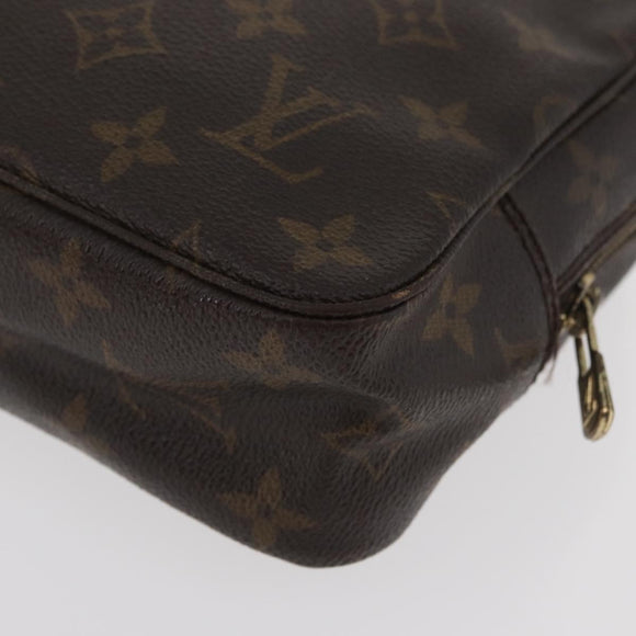 LOUIS VUITTON Monogram Trousse Toilette 23 Clutch Bag M47524 LV Auth 182321