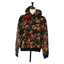 LOUIS VUITTON Poppys Hoodie Virgil Abloh Velor XS Black Red LV Auth 182323SM-1